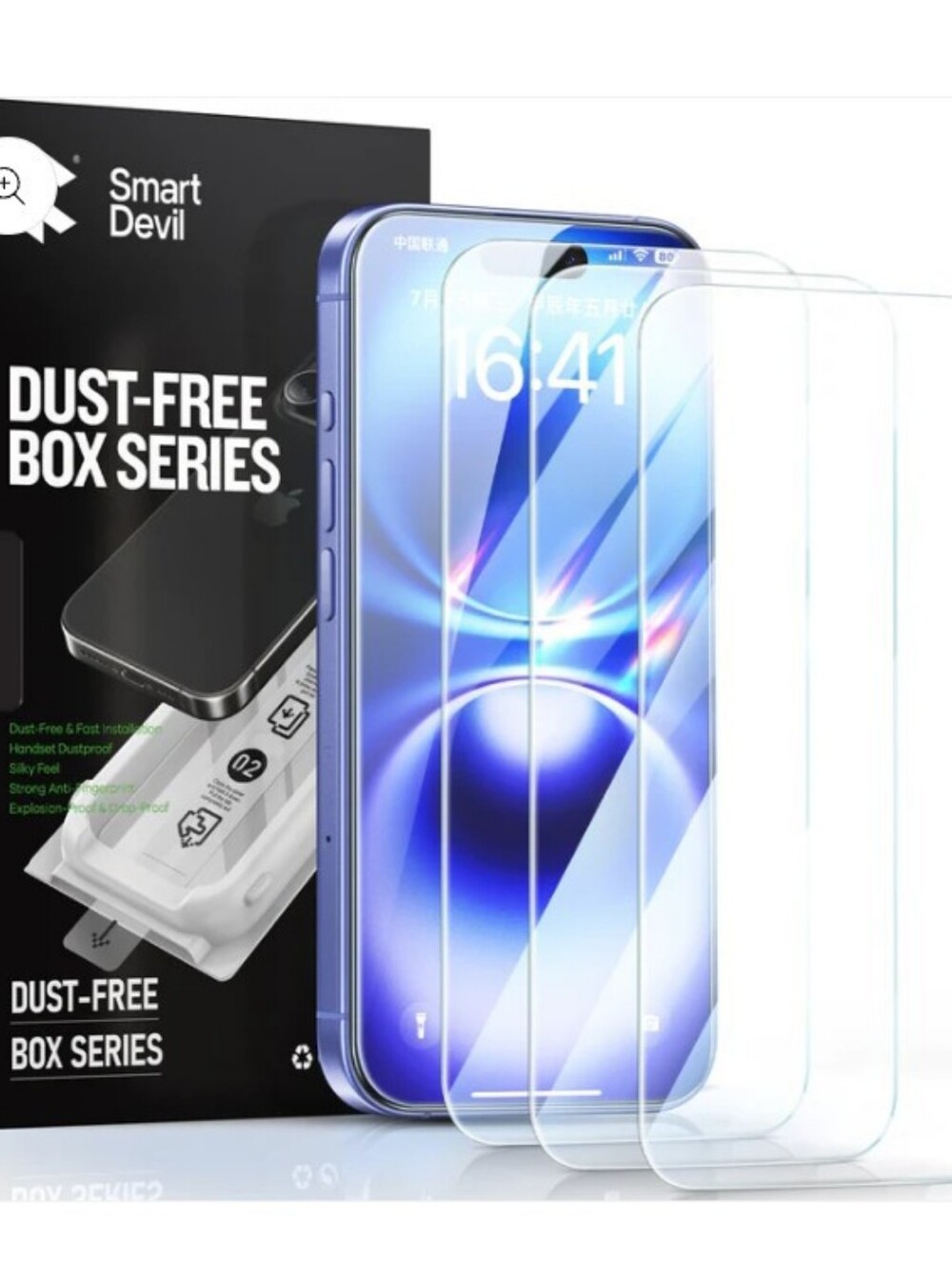 Dust Free Box Series Smart Devil iPhone 16 Screen Protector Kit NEW NWT Sealed